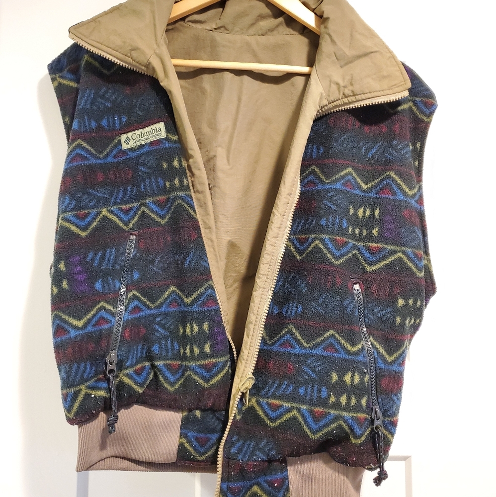 Columbia Reversable retro winter/ski vest
